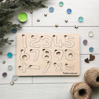 Дитяча розвиваюча дерев'яна гра «Цифри» - Інтернет-магазин спільних покупок ToGether
