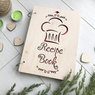 Дерев'яна книга для запису кулінарних рецептів - Інтернет-магазин спільних покупок ToGether
