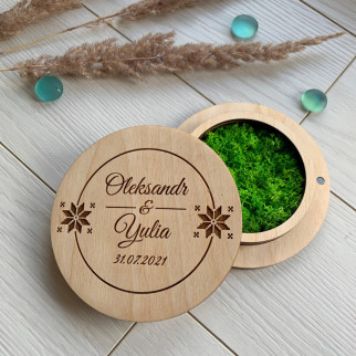 Весільна коробочка з дерева для обручок в українському стилі - Інтернет-магазин спільних покупок ToGether