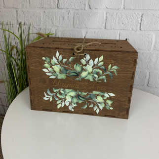 Дерев'яна коробка для грошових конвертів на весілля - Інтернет-магазин спільних покупок ToGether
