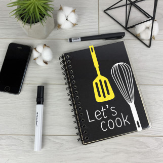 Книга для запису кулінарних рецептів в оригінальній обкладинці з акрилу з принтом на замовлення - Інтернет-магазин спільних покупок ToGether