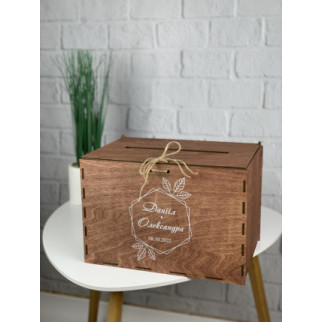 Дерев'яна скриня для подарункових конвертів на весілля - Інтернет-магазин спільних покупок ToGether
