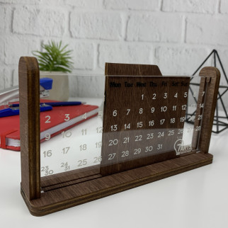 Стильний брендований вічний календар з дерева та акрилу - Інтернет-магазин спільних покупок ToGether
