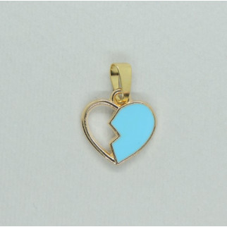 Кулон Liresmina Jewelry  золотистий Українське серце - Інтернет-магазин спільних покупок ToGether