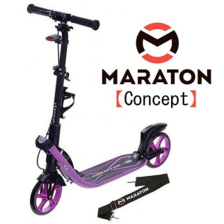 Складний самокат Maraton Concept Фіолетовий + LED-ліхтарик - Інтернет-магазин спільних покупок ToGether