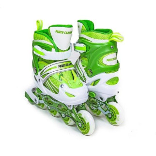 Дитячі роликові ковзани Power Champs Green Зелений (розмір 29-33) - Інтернет-магазин спільних покупок ToGether