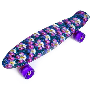 Пені Борд Penny Board 22,5" Орхідея (Світяться колеса) - Інтернет-магазин спільних покупок ToGether