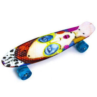 Пені Борд Penny Board 22" Cool Girl Класна дівчина (Світяться колеса) - Інтернет-магазин спільних покупок ToGether