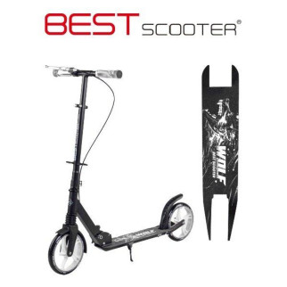 Самокат двоколісний алюмінієвий Best Scooter W-17025 Чорний - Інтернет-магазин спільних покупок ToGether