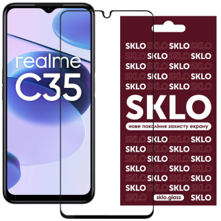 Захисне скло SKLO 3D (full glue) для Realme C35 - Інтернет-магазин спільних покупок ToGether