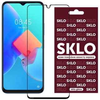 Захисне скло SKLO 3D (full glue) для TECNO Spark 8C / Spark Go 2022 (KG5m) - Інтернет-магазин спільних покупок ToGether