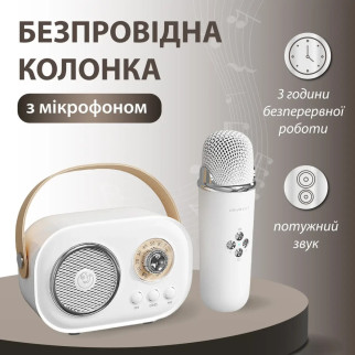 Колонка Bluetooth бездротова портативна з мікрофоном потужна колонка з вологозахистом TF card Platinum C-20 Білий - Інтернет-магазин спільних покупок ToGether