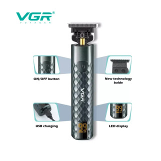 Тример професійний оригінальний тример для стриження бороди VGR V-077 - Інтернет-магазин спільних покупок ToGether