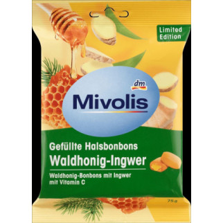 Вітаміни Mivolis "Цукерки з натуральним лісовим медом, екстрактом імбиру та вітаміном С" для стимуляції імунітету, Німеччина - Інтернет-магазин спільних покупок ToGether