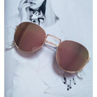 Сонцезахисні окуляри в стилі ретро Рожевий з золотом - Інтернет-магазин спільних покупок ToGether