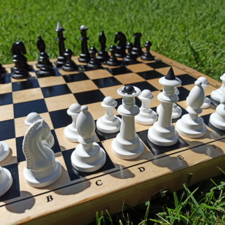 Шахи з дерев'яною дошкою, комплект шахів дощечки 36,5 см Шахи із шаховою дошкою - Інтернет-магазин спільних покупок ToGether