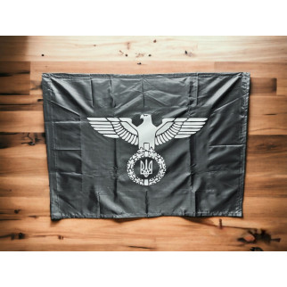 Прапор Орел з тризубом (чорний) 600х900 мм - Інтернет-магазин спільних покупок ToGether