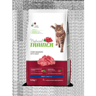 Корм Trainer Natural Super Adult with Beef сухий з яловичиною для дорослих котів 1.5 кг - Інтернет-магазин спільних покупок ToGether