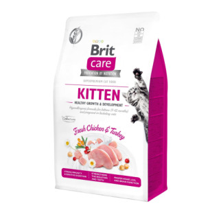 Корм Brit Care Cat Grain Free Kitten Healthy Growth & Development сухий беззерновий для кошенят для здорового росту та розвитку 0.4 кг - Інтернет-магазин спільних покупок ToGether