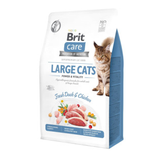 Корм Brit Care Cat Grain Free Large Cats Power & Vitality сухий з качкою та куркою для котів великих порід 0.4 кг - Інтернет-магазин спільних покупок ToGether