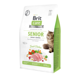 Корм Brit Care Cat Grain Free Senior & Weight Control сухий з куркою для контролю ваги у літніх котів 0.4 кг - Інтернет-магазин спільних покупок ToGether