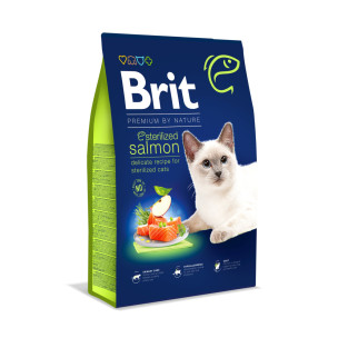 Корм Brit Premium by Nature Cat Sterilized Salmon сухий з лососем для стерилізованих котів 8.0 кг - Інтернет-магазин спільних покупок ToGether