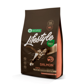 Корм Nature's Protection Lifestyle Grain Free Salmon Kitten сухий з лососем для кошенят 1.5 кг - Інтернет-магазин спільних покупок ToGether
