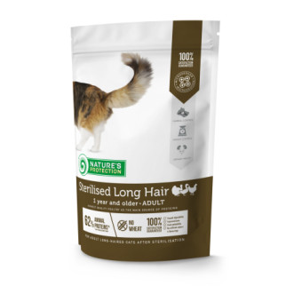 Корм Nature's Protection Sterilised Long Hair сухий для довгошерстих стерилізованих котів 0.4 кг - Інтернет-магазин спільних покупок ToGether