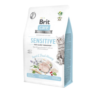 Корм Brit Care Cat Grain Free Sensitive Insect & Fresh Herring сухий гіпоалергенний беззерновий для дорослих котів 0.4 кг - Інтернет-магазин спільних покупок ToGether