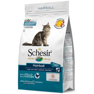 Корм Schesir Cat Hairball сухий монопротеїновий для котів з довгою шерстюна з м'ясом курки 0.4 кг - Інтернет-магазин спільних покупок ToGether