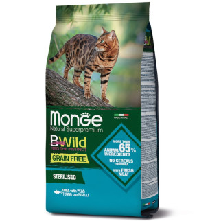 Корм Monge BWild Grain Free Cat Sterilised Tonno сухий з тунцем для стерилізованих котів 1.5 кг - Інтернет-магазин спільних покупок ToGether