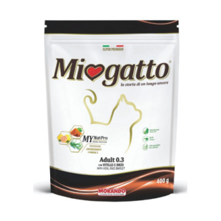 Корм Morando Miogatto Adult Veal and Barley сухий з яловичиною для дорослих котів 0.4 кг - Інтернет-магазин спільних покупок ToGether