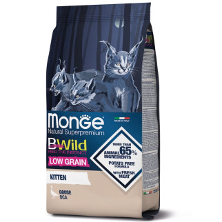 Корм Monge BWild Low Grain Kitten Oca сухий з м'ясом гуся для кошенят 1.5 кг - Інтернет-магазин спільних покупок ToGether