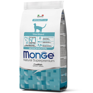 Корм Monge Cat Sterilised Merluzzo сухий з тріскою для стерилізованих котів 1.5 кг - Інтернет-магазин спільних покупок ToGether