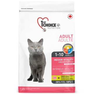 Корм 1st Choice Cat Adult Indoor Vitality сухий з куркою для котів, що живуть у приміщенні 350 гр - Інтернет-магазин спільних покупок ToGether