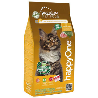 Корм happyOne Premium Cat Sterilized Fresh Meat сухий зі свіжим м'ясом для стерилізованих котів 1.5 кг - Інтернет-магазин спільних покупок ToGether