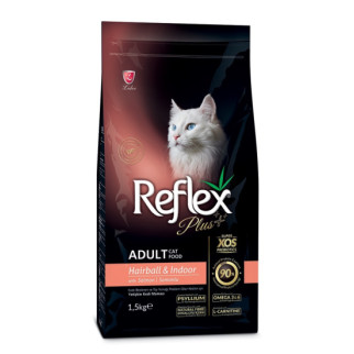 Корм Reflex Plus Cat Adult Hairball & Indoor Salmon сухий для виведення вовни 1.5 кг - Інтернет-магазин спільних покупок ToGether