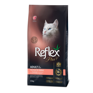Корм Reflex Plus Cat Adult Hairball & Indoor Salmon сухий для виведення вовни 15 кг - Інтернет-магазин спільних покупок ToGether