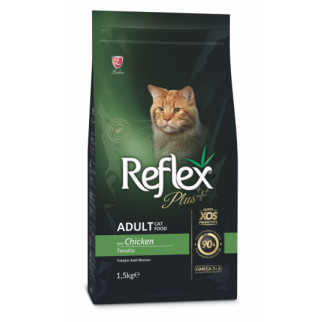 Корм Reflex Plus Cat Adult Chicken сухий з куркою для дорослих котів 1.5 кг - Інтернет-магазин спільних покупок ToGether