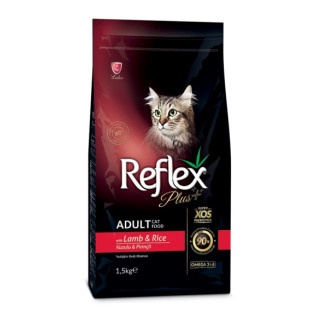 Корм Reflex Plus Cat Adult Lamb & Rice сухий з ягнятком для дорослих котів 1.5 кг - Інтернет-магазин спільних покупок ToGether