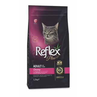 Корм Reflex Plus Cat Adult Choosy Salmon сухий з лососем для вибагливих котів 1.5 кг - Інтернет-магазин спільних покупок ToGether