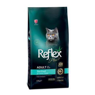 Корм Reflex Plus Cat Adult Sterilised Chicken сухий з куркою для стерилізованих котів 15 кг - Інтернет-магазин спільних покупок ToGether