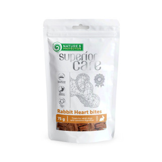 Серце кролика шматочками c куркою Nature's Protection Superior Care Snacks For Dogs Rabbit Heart Bites 75 гр - Інтернет-магазин спільних покупок ToGether