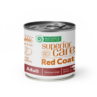 Суп для собак з рудим забарвленням шерсті Nature's Protection Superior Care Red Coat All Breeds Adult Salmon and Tuna з лососем та тунцем, 140мл - Інтернет-магазин спільних покупок ToGether