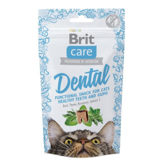 Ласощі Brit Care Cat Snack Dental для здоров'я зубів у котів 50 гр - Інтернет-магазин спільних покупок ToGether