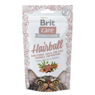 Ласощі Brit Care Cat Snack Hairball для виведення вовни зі шлунка котів 50 гр - Інтернет-магазин спільних покупок ToGether