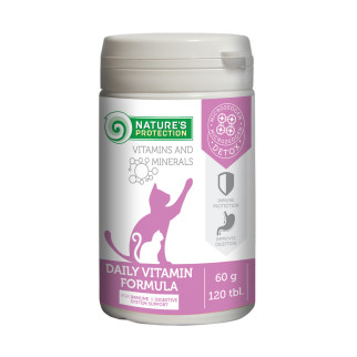 Вітаміни Nature's Protection Daily Vitamins Formula для зміцнення імунітету котів 120 табл - Інтернет-магазин спільних покупок ToGether