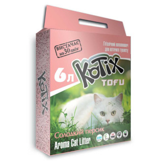 Соєвий наповнювач Kotix Tofu з ароматом персика 6 л - Інтернет-магазин спільних покупок ToGether