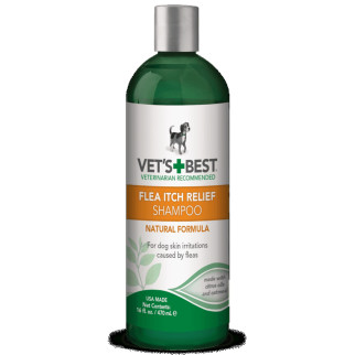 Заспокійливий шампунь після укусів бліх для собак Vet's Best Flea Itch Relief Shampoo 470 мл - Інтернет-магазин спільних покупок ToGether