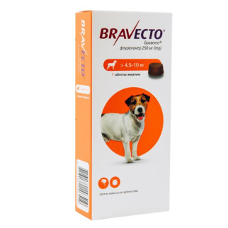 Таблетки від бліх та кліщів Bravecto (Бравекто) для собак вагою від 4.5 до 10 кг - Інтернет-магазин спільних покупок ToGether